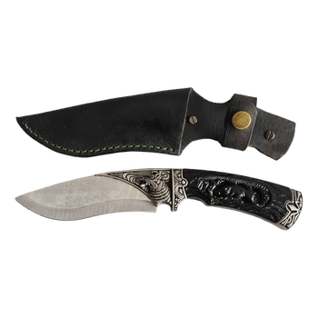 Hunting Knife "Wild Boar" – Hand-Stitched Leather Sheath – Collector’s Edition