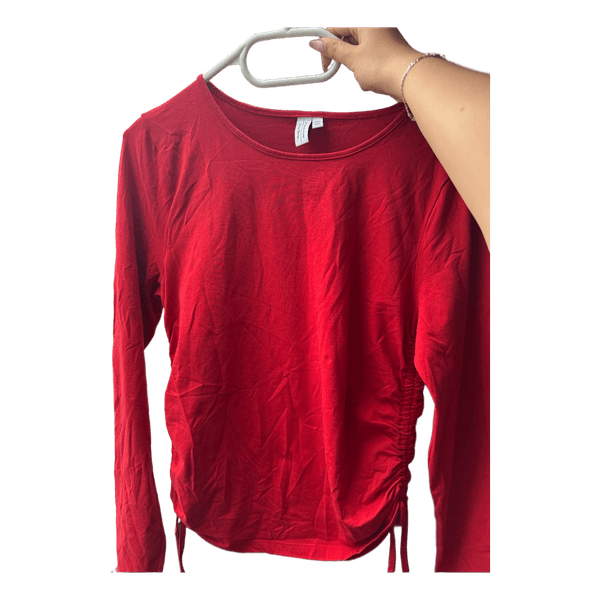 Red long sleeve top