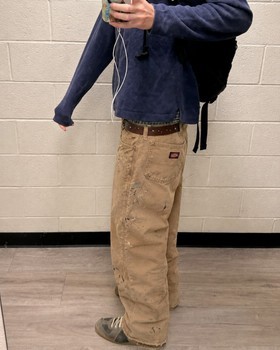 Brown Dickies work trousers