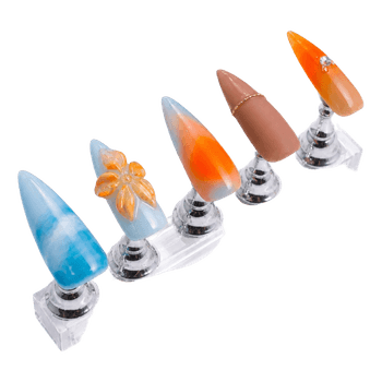 Decorative artificial nail set