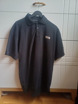Stone Island black polo shirt