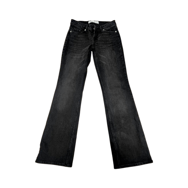 Flared black jeans