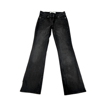 Flared black jeans