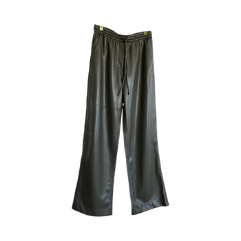 Mango faux leather trousers