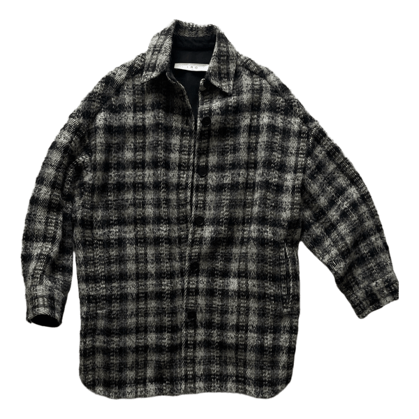Iro plaid wool jacket