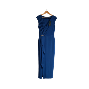 Blue evening dress