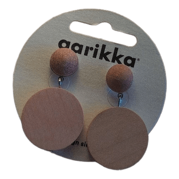 Aarikka puiset korvakorut