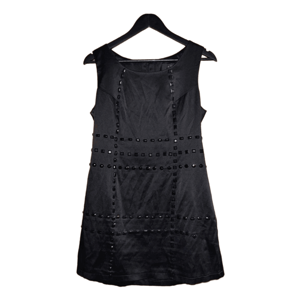 Black embellished dress