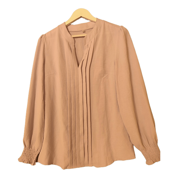 Light pink long sleeve blouse