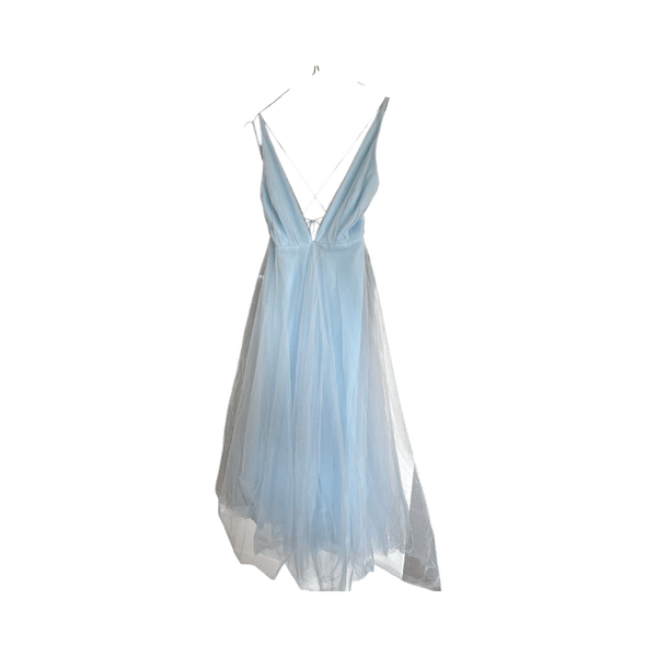 SUMMER CINDERELLA MIDI DRESS BLUE