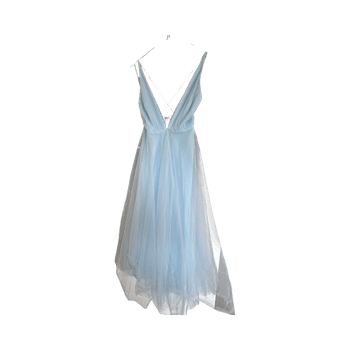 SUMMER CINDERELLA MIDI DRESS BLUE