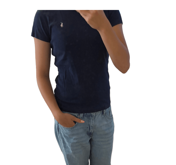 Blå t-shirt