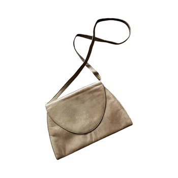 Beige Charles Jourdan nahkainen olkalaukku