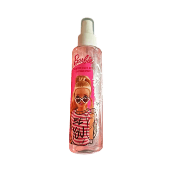 Pink shimmer body mist