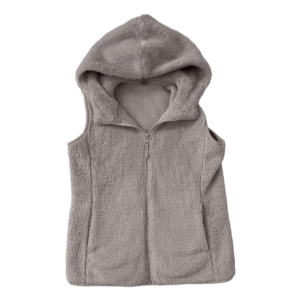 Uniqlo beige fleece vest