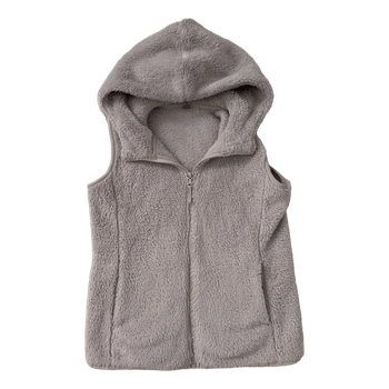 Uniqlo beige fleece vest