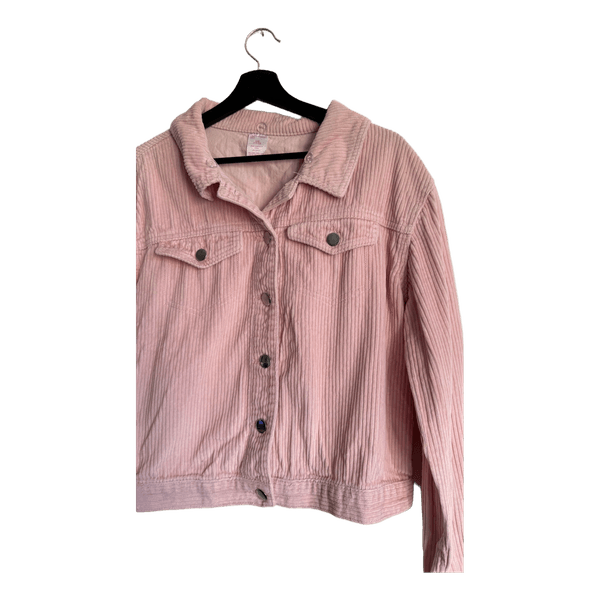 Roosa velvetist jakk