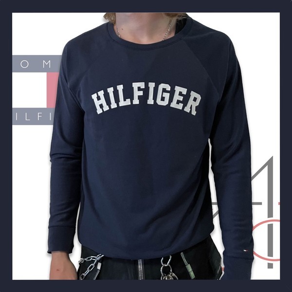 Tommy Hilfiger Archive Collegiate Logo Crewneck Longsleeve