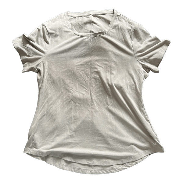 Beige kortærmet t-shirt