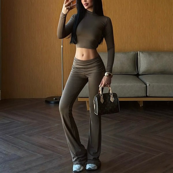 Brown Trouser Suit