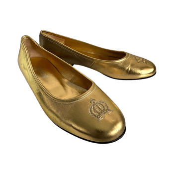 Glöökler - Gold ballet flats