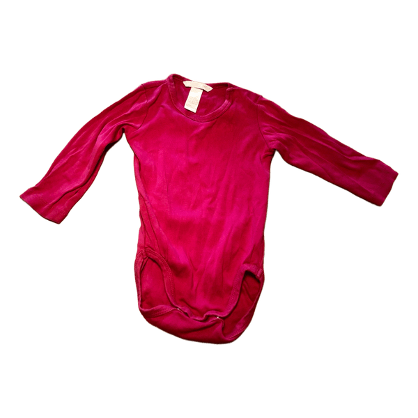 Pink langærmet body