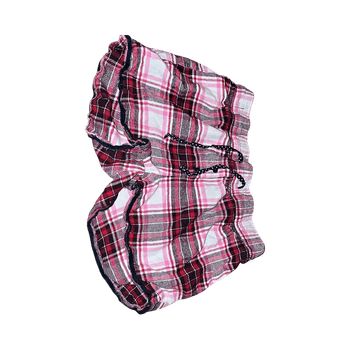 Red plaid shorts