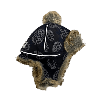 Polarn O. Pyret winter hat with faux fur lining – size 46 (6–9 months)