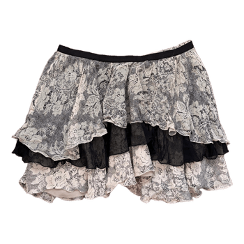 Stefanel silk tiered skirt