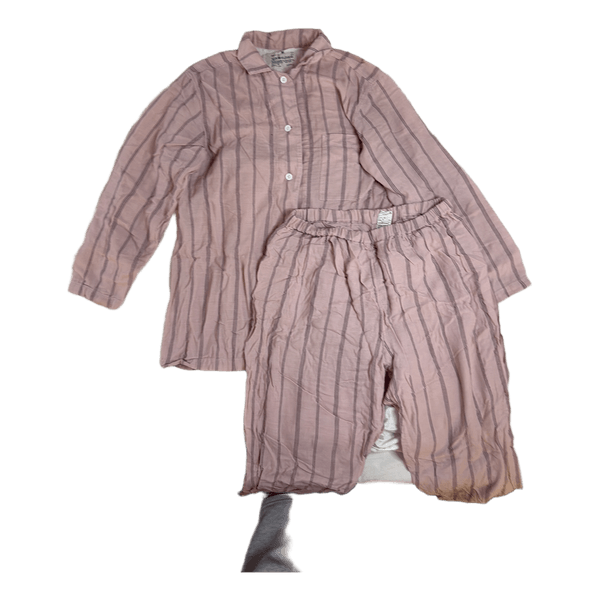 Pink striped pajama set