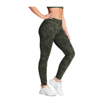Green reversible leggings