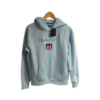Light blue logo hoodie