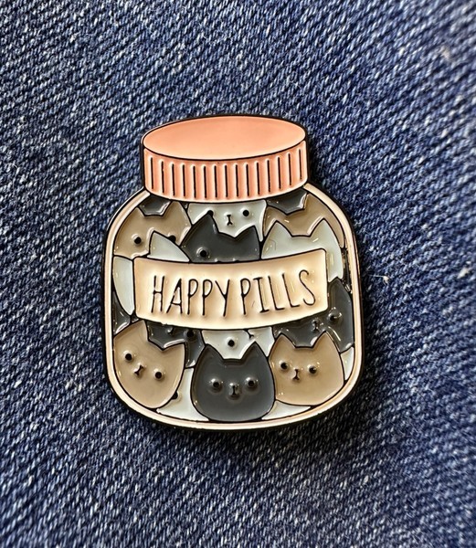 Cat happy pills pin