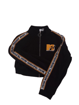 Black MTV zip-up sweatshirt