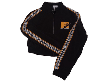 Black MTV zip-up sweatshirt