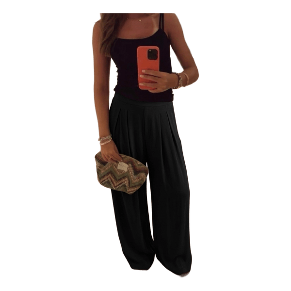 Sort wide leg trousers