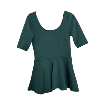 petroolin sininen peplumtyylinen paita