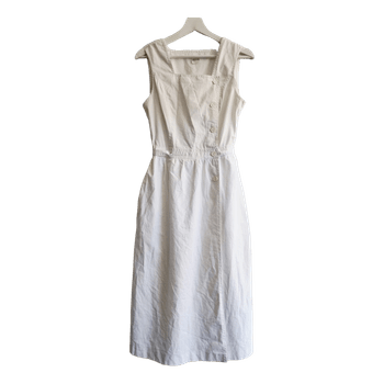 Vintage white cotton summer dress