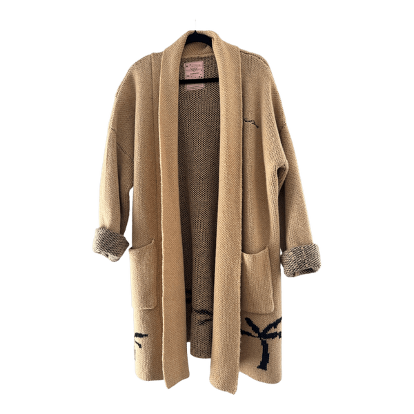 Beige patterned cardigan Femi Stories