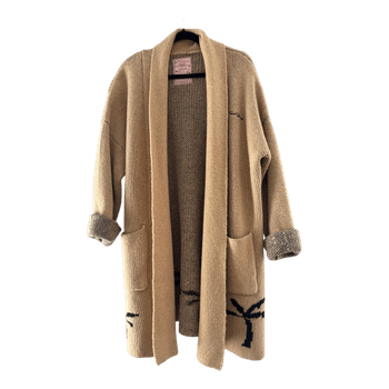 Beige patterned cardigan Femi Stories