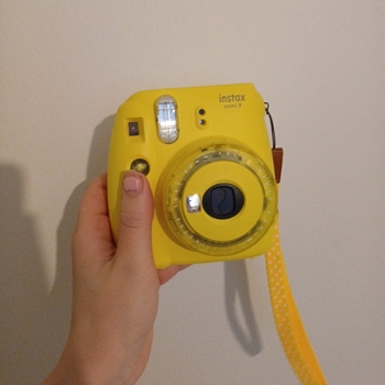 Yellow instant camera