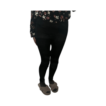 Musta korkeavyötäröiset leggingsit