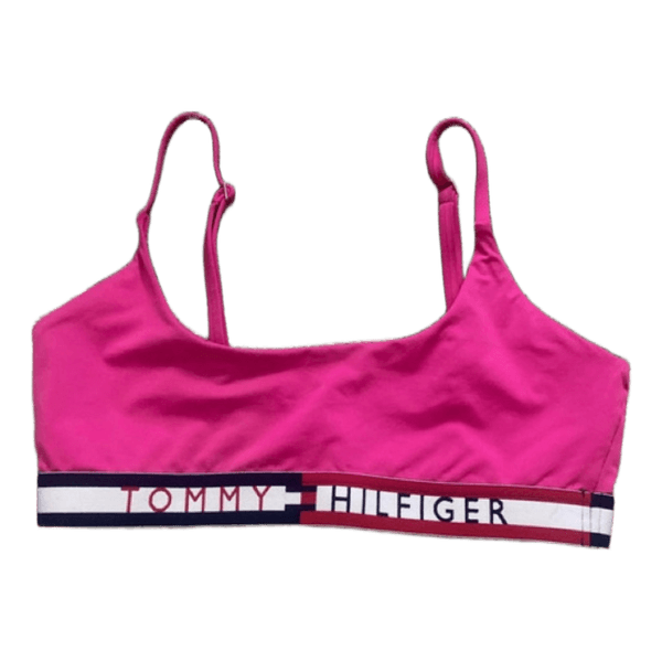 Tommy Hilfiger vaaleanpunainen bikinin yläosa
