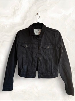 Black denim jacket