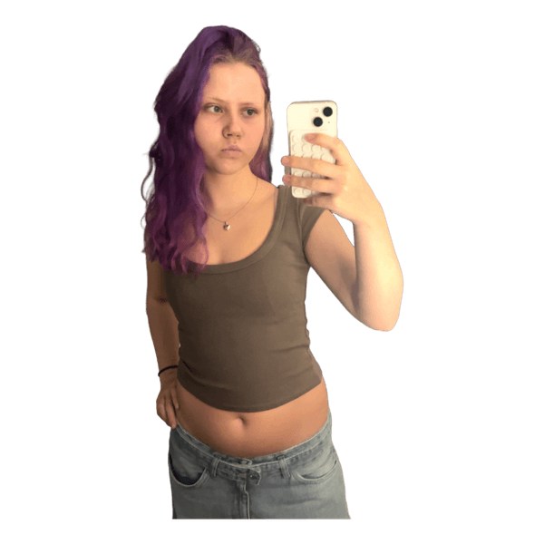 Brun t-shirt