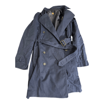 Navy double breasted trenchcoat