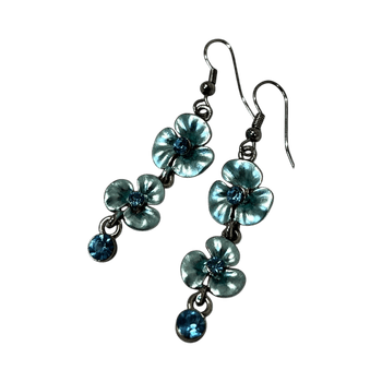 Turkoosit kukka korvakorut