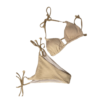 Beige bikini ylä- ja alaosa
