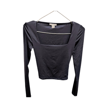 Navy long-sleeve top