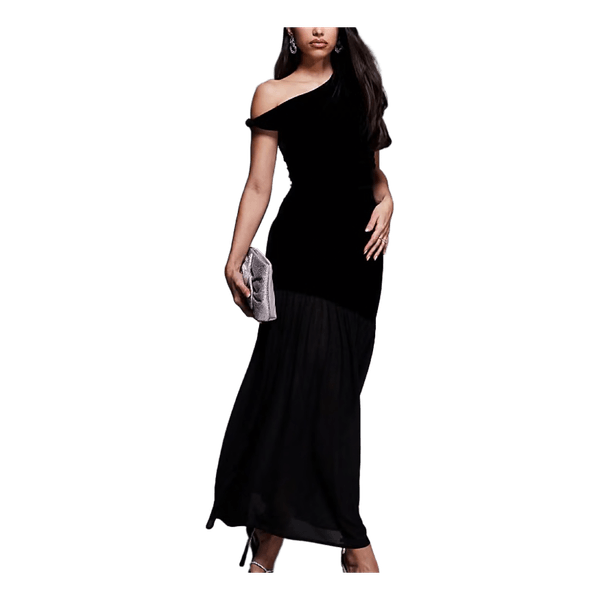 Black sheer maxi dress